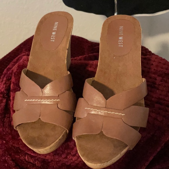 Nine West Wedge Sandals - Picture 1 of 5